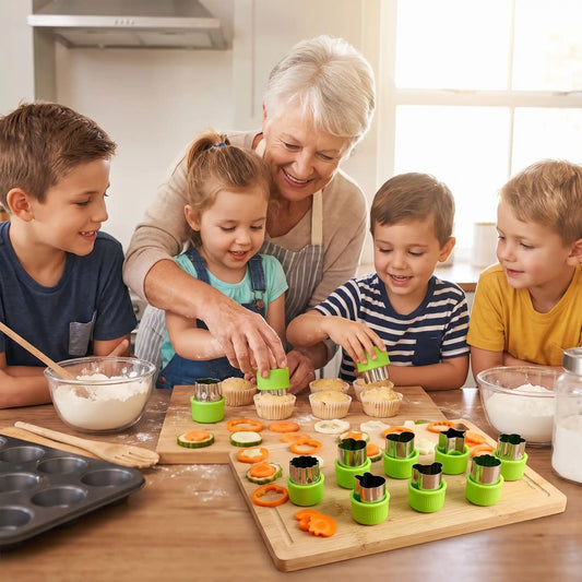 Moules de biscuits et légumes en acier inoxydable | FunForme